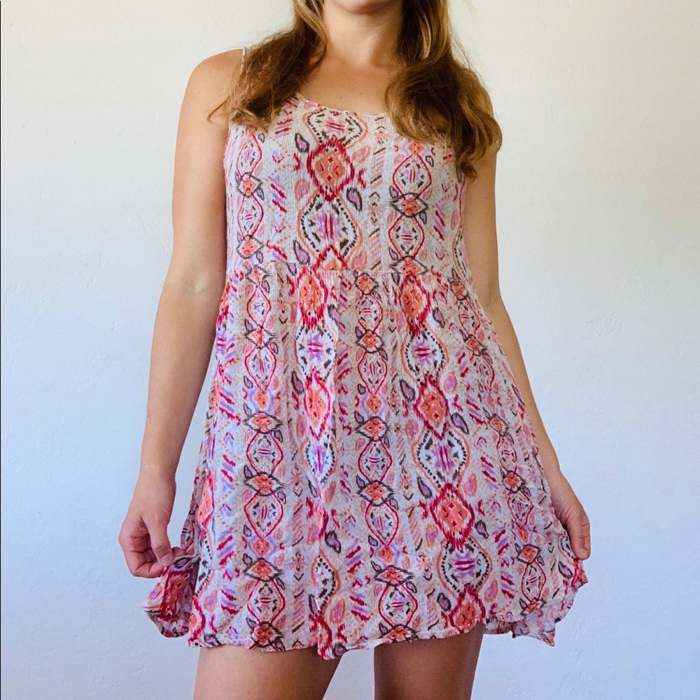 Cotton On - Pink Patterned Tank Dress